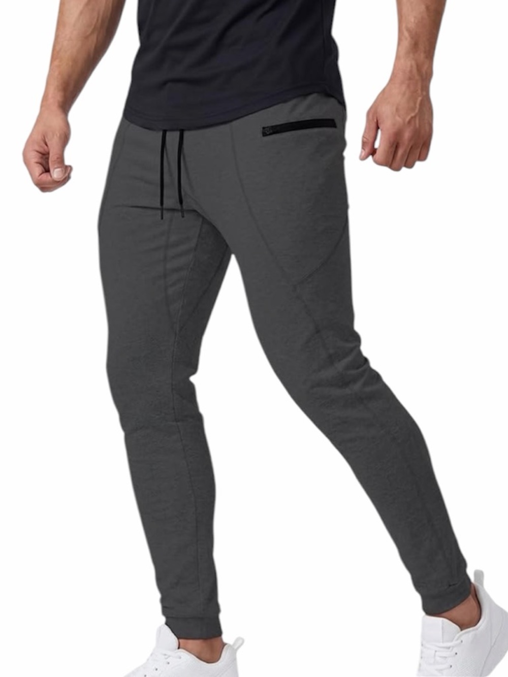 MAIKANONG Gray Slim Tapered Work Out Athletic Pants